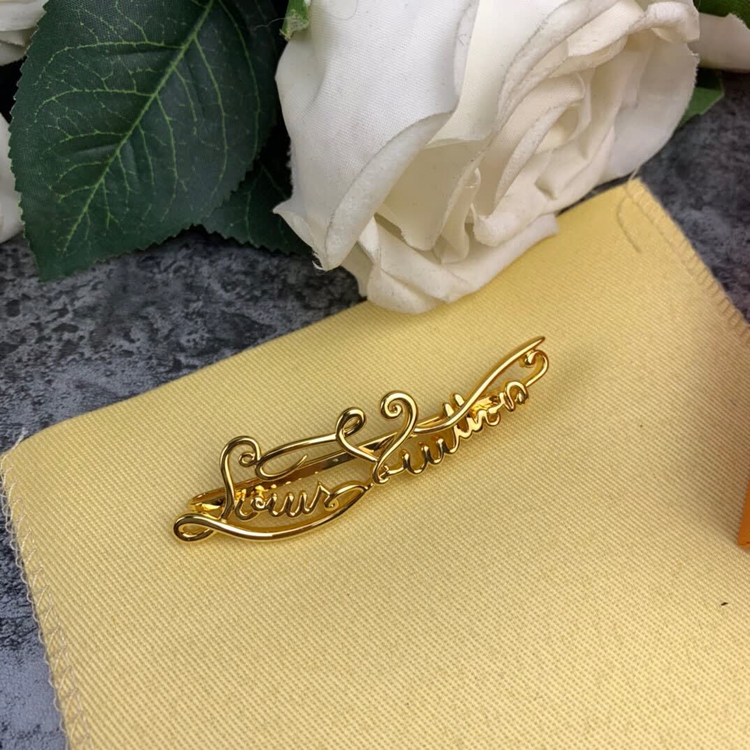 Louis Vuitton Gold Tone Hair Clip
